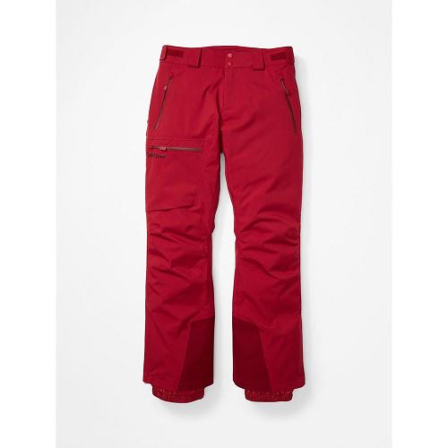 Marmot Refuge Ski Pants For Mens Dark Red ALD157924